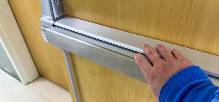 Installing a Push Bar on a Door Bonita Springs